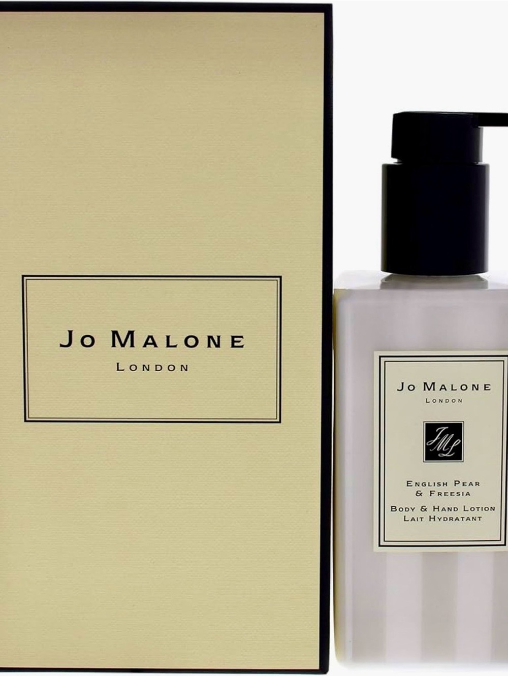 Jo Malone Cream & Black English Pear & Freesia Body Lotion with Pump